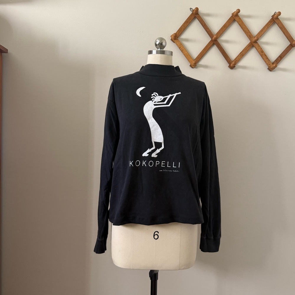 ’90 / Kokopelli Santa Fe Mock Neck Long Sleeve